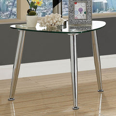 Delany Chrome End Table - Ornate Home
