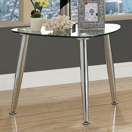 Delany Chrome End Table - Ornate Home