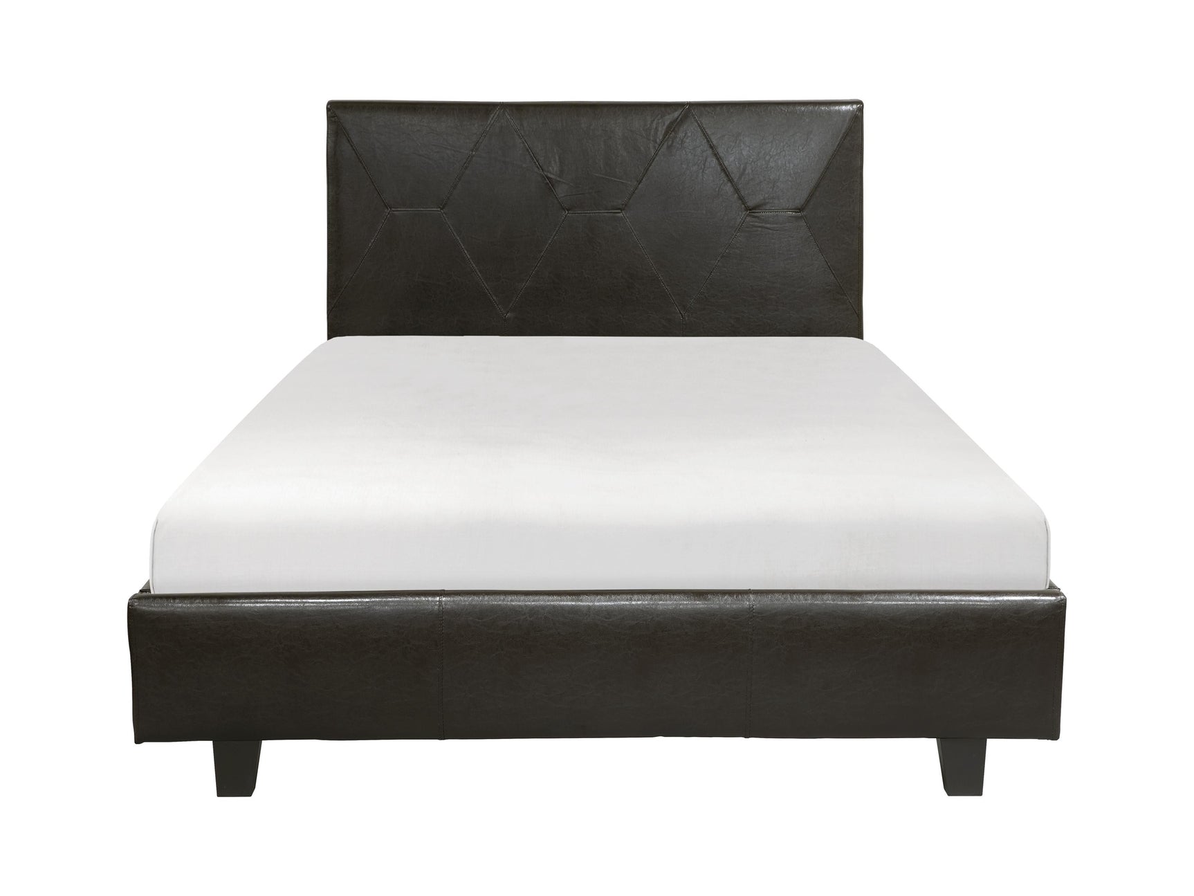 Deleon Brown Queen Platform Bed - Ornate Home