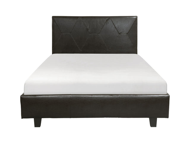 Deleon Brown Queen Platform Bed - Ornate Home