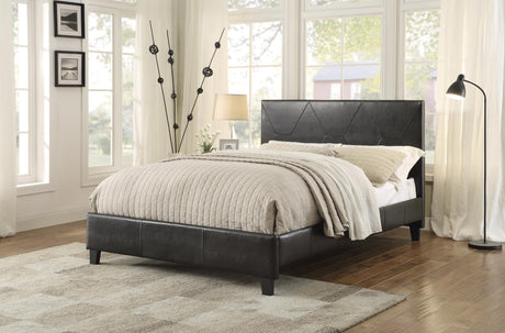 Deleon Brown Queen Platform Bed - Ornate Home