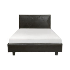 Deleon Brown Queen Platform Bed - Ornate Home