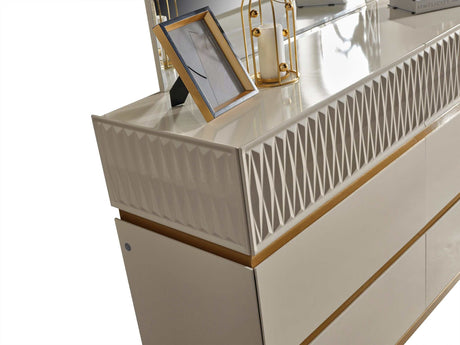 Delfano Beige Dresser - Ornate Home