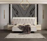 Delfano Beige King Bedroom Set /4pc - Ornate Home