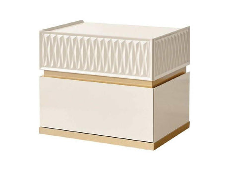 Delfano Beige Nightstand - Ornate Home