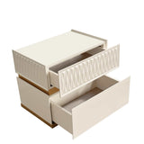 Delfano Beige Nightstand - Ornate Home