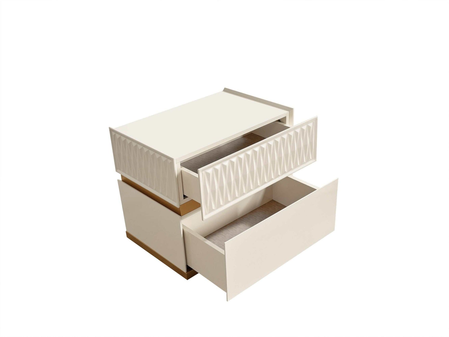 Delfano Beige Queen Bedroom Set / 4pc - Ornate Home