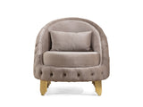 Delfi Taupe Chair - Ornate Home