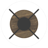 Delfin Brown 2-piece Round Coffee and End Table Set - Ornate Home