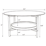 Delfin Brown Coffee Table - Ornate Home