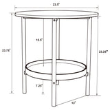 Delfin Brown End Table - Ornate Home