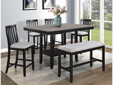 Delfin Light Gray Counter Height Table - Ornate Home