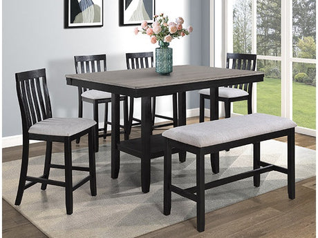 Delfin Light Gray Counter Height Table - Ornate Home