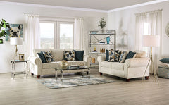 Delgada Beige Loveseat - Ornate Home