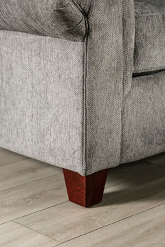 Delgada Graphite Loveseat - Ornate Home