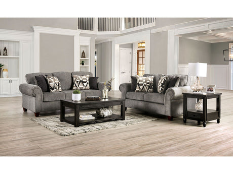 Delgada Graphite Sofa & Loveseat - Ornate Home