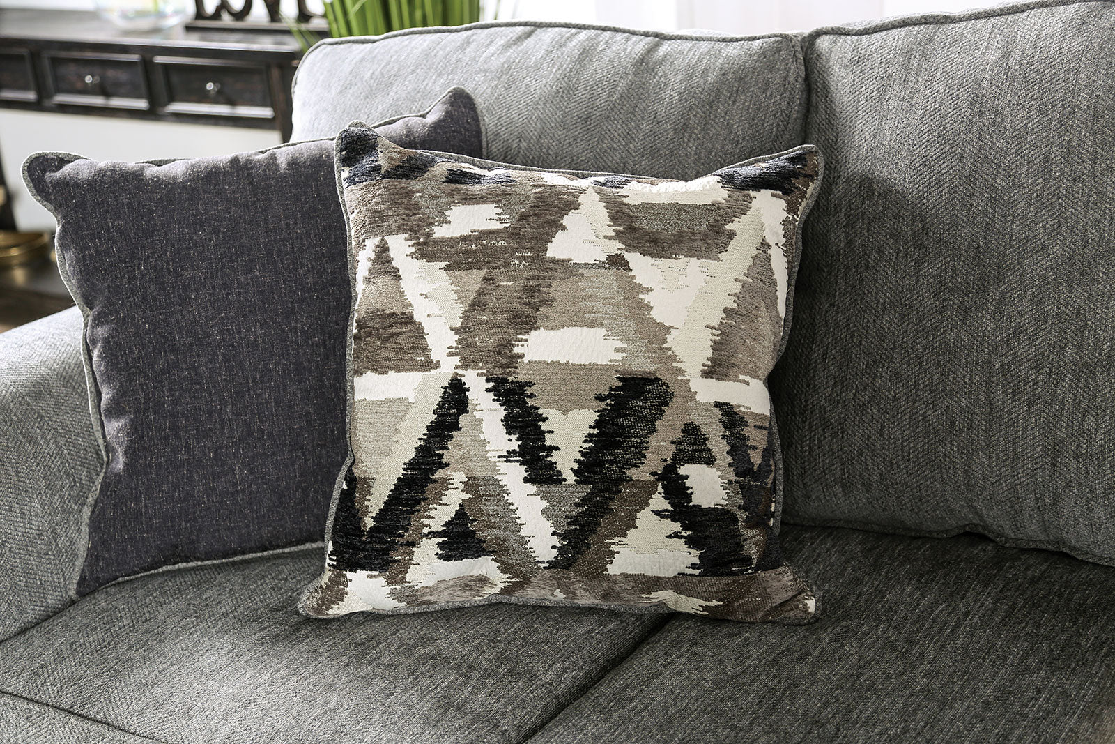 Delgada Graphite Sofa & Loveseat - Ornate Home