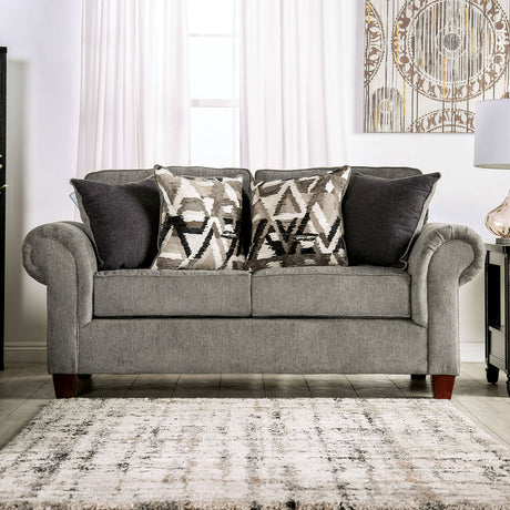 Delgada Graphite Sofa & Loveseat - Ornate Home