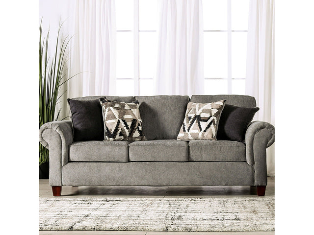 Delgada Graphite Sofa - Ornate Home