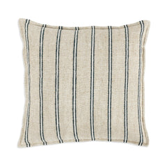 Delgada Natural/Blue 26"x26" Throw Pillow (Set of 2)