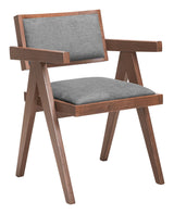 Delhi Gray & Walnut Dining Chair (Set of 2) - Ornate Home