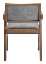 Delhi Gray & Walnut Dining Chair (Set of 2) - Ornate Home