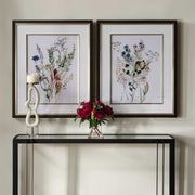 Delicate Flowers Multicolor Framed Prints (Set of 2) - Ornate Home