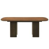 Delina Chenille/Walnut Dining Table - Ornate Home