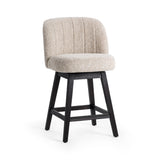 Della Sandy Cream Counter Stool - Ornate Home