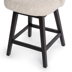 Della Sandy Cream Counter Stool - Ornate Home