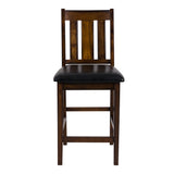 Delmar Espresso/Black 5-Piece Pack Counter Height Set - Ornate Home