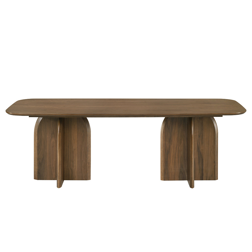 Delmon Dark Walnut Dining Table - Ornate Home