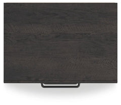 Delmorta Dark Gray-22" 2 Drawer Charging Nightstand - Ornate Home