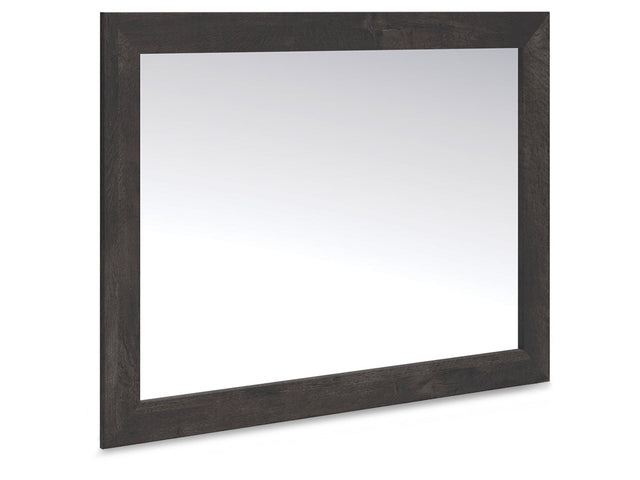 Delmorta Dark Gray Bedroom Mirror - Ornate Home