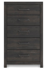 Delmorta Dark Gray Chest of Drawers (Online Special Price) - Ornate Home