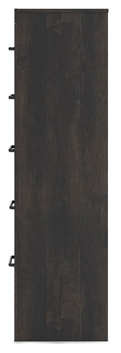 Delmorta Dark Gray Chest of Drawers - Ornate Home