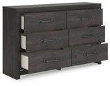 Delmorta Dark Gray Dresser - Ornate Home