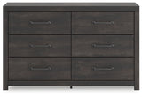 Delmorta Dark Gray Dresser - Ornate Home
