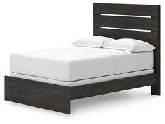 Delmorta Dark Gray Full Panel Bed - Ornate Home