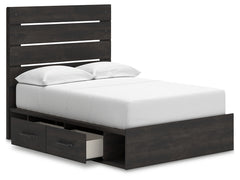 Delmorta Dark Gray Full Panel Storage Youth Bed - Ornate Home