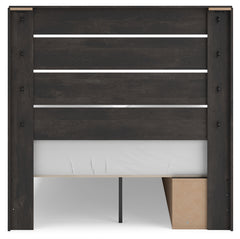 Delmorta Dark Gray Full Panel Storage Youth Bed - Ornate Home