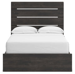Delmorta Dark Gray Full Panel Youth Bed w/Storage - Ornate Home