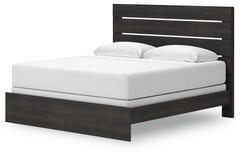 Delmorta Dark Gray King Panel Bed - Ornate Home