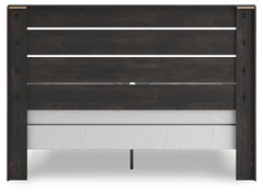 Delmorta Dark Gray King Panel Bed - Ornate Home