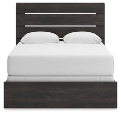 Delmorta Dark Gray Queen Panel Bed - Ornate Home
