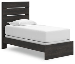 Delmorta Dark Gray Twin Panel Bed - Ornate Home