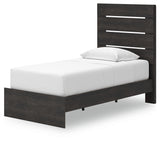 Delmorta Dark Gray Twin Panel Storage Bed - Ornate Home
