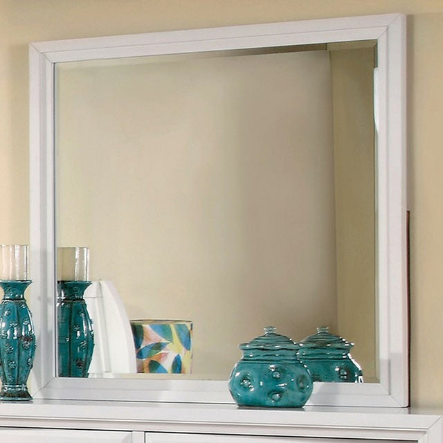 Delphie White Mirror - Ornate Home