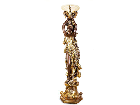 Delphina Gold & Bronze Floor Lamp  / HD-7932 - Ornate Home