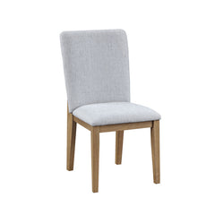 Delphine Gray 19"W Linen Dining Chair (Set of 2) - Ornate Home